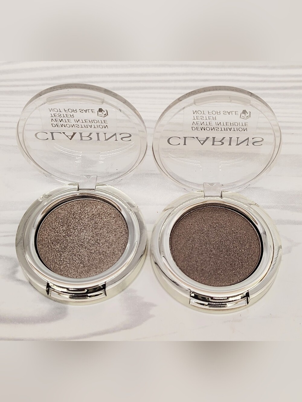 Clarins Ombre Skin Eyeshadow Duo — Taupe Brown Shades New! Makeup